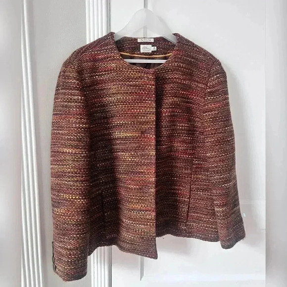 L.L. Bean Freeport Maine Wool Tweed Blazer Jacket - Picture 3 of 3